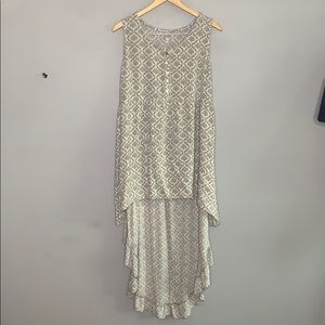 Target Light Green Print Tank Mini/Maxi Dress XXL